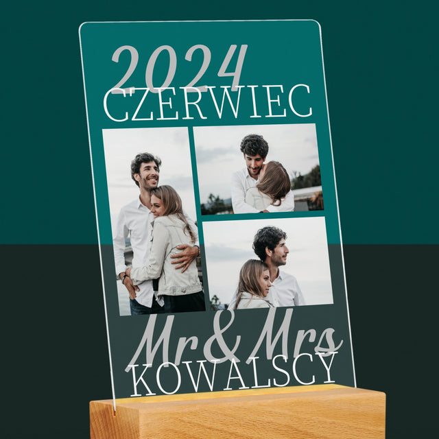 Fotokolaż: Mr&Mrs Data - Wydruk Na Szkle Akrylowym