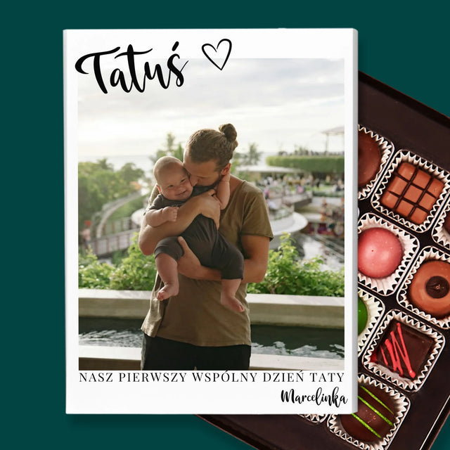 Zdjęcie I Podpis: Pierwszy Dzień Tatusia - Personalizowane Praliny