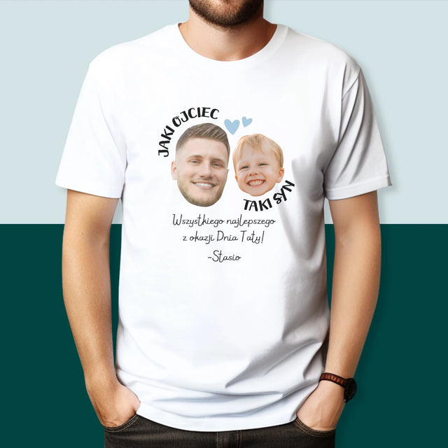 Twoja Postać: Jaki Ojciec Taki Syn - Koszulka Męska z Nadrukiem