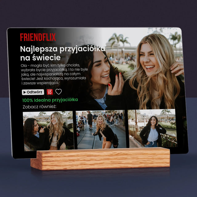 Fotokolaż: Plakat Netflix Dla Przyjaciółki - Wydruk Na Szkle Akrylowym