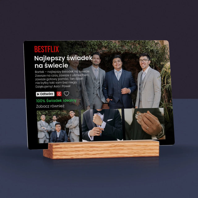 Fotokolaż: Plakat Netflix Dla Świadka - Wydruk Na Szkle Akrylowym