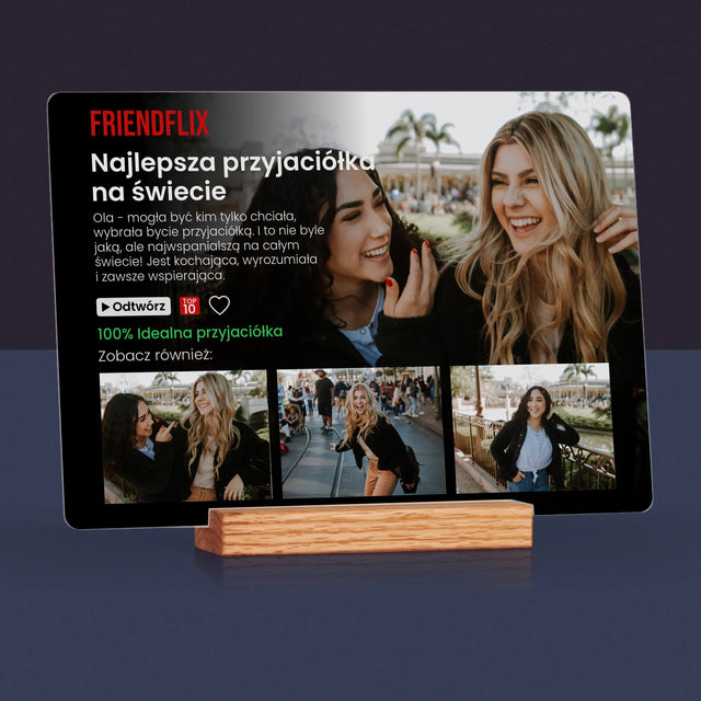 Fotokolaż: Plakat Netflix Dla Przyjaciółki - Wydruk Na Szkle Akrylowym
