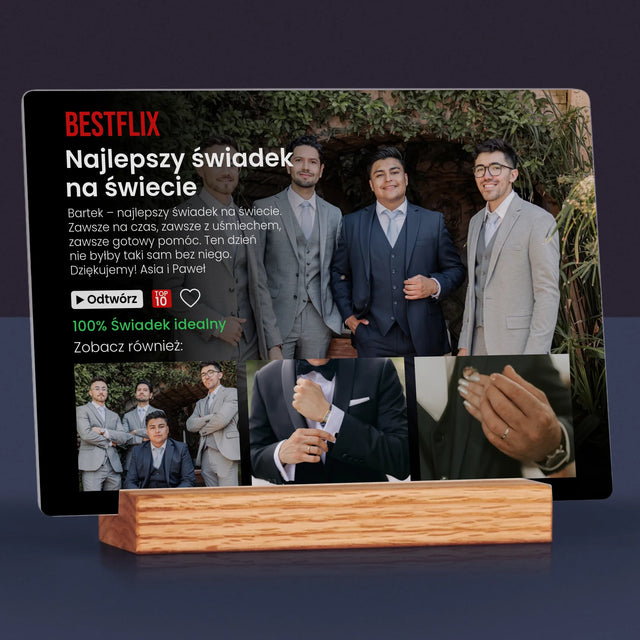 Fotokolaż: Plakat Netflix Dla Świadka - Wydruk Na Szkle Akrylowym