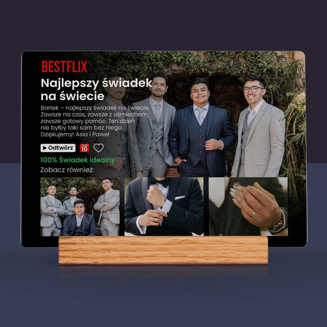 Fotokolaż: Plakat Netflix Dla Świadka - Wydruk Na Szkle Akrylowym
