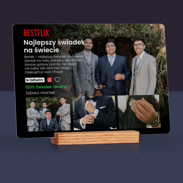 Fotokolaż: Plakat Netflix Dla Świadka - Wydruk Na Szkle Akrylowym