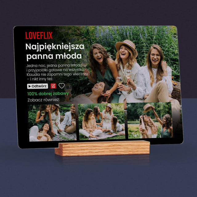 Fotokolaż: Plakat Netflix Wieczór Panieński - Wydruk Na Szkle Akrylowym