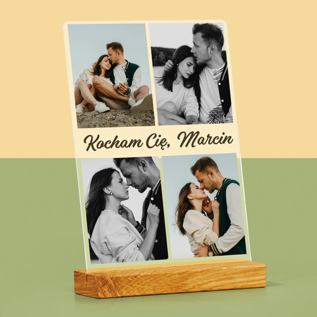 Fotokolaż: Zdjęcia Dla Dziewczyny - Wydruk Na Szkle Akrylowym