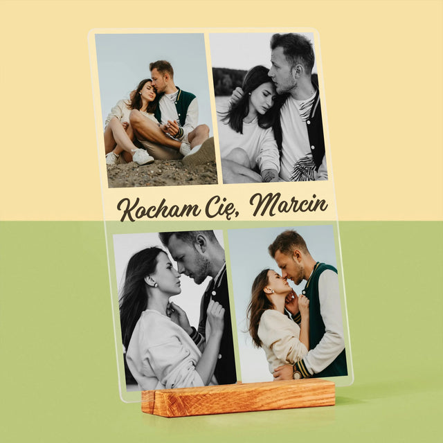 Fotokolaż: Zdjęcia Dla Dziewczyny - Wydruk Na Szkle Akrylowym