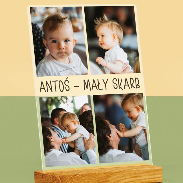 Fotokolaż: Zdjęcia Z Dzieckiem - Wydruk Na Szkle Akrylowym