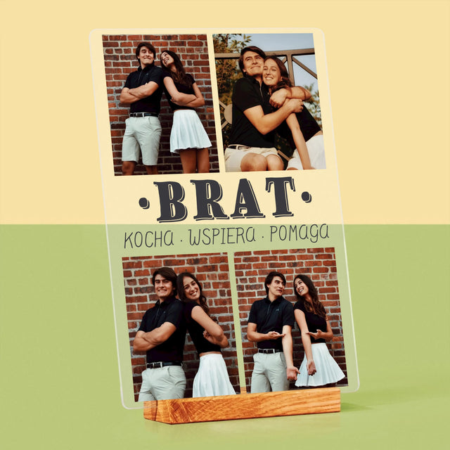 Fotokolaż: Kochany Brat - Wydruk Na Szkle Akrylowym