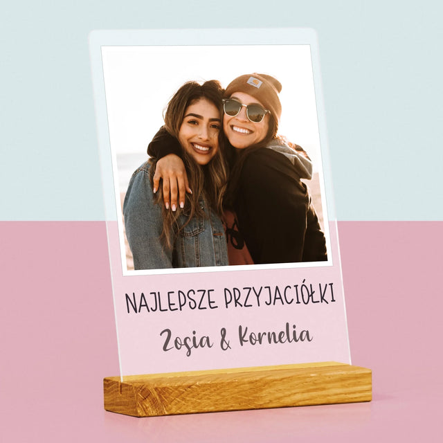 Zdjęcie I Podpis: Dla Przyjaciółki - Wydruk Na Szkle Akrylowym