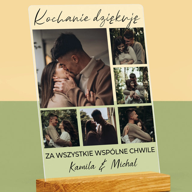 Fotokolaż: Rocznicowy - Wydruk Na Szkle Akrylowym