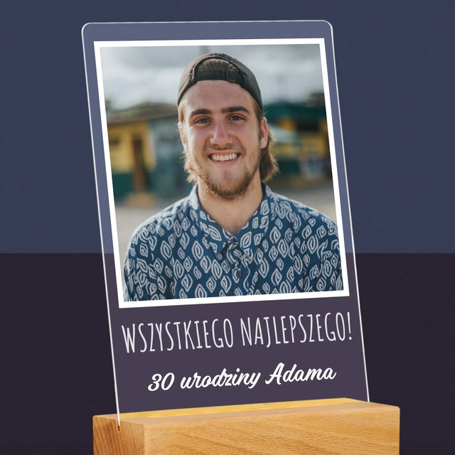 Zdjęcie I Podpis: Na Urodziny - Wydruk Na Szkle Akrylowym