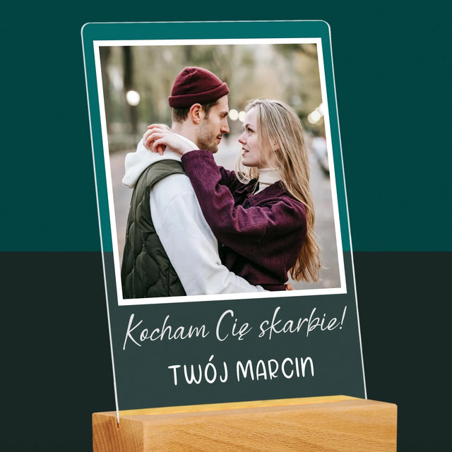 Zdjęcie I Podpis: Dla Dziewczyny - Wydruk Na Szkle Akrylowym