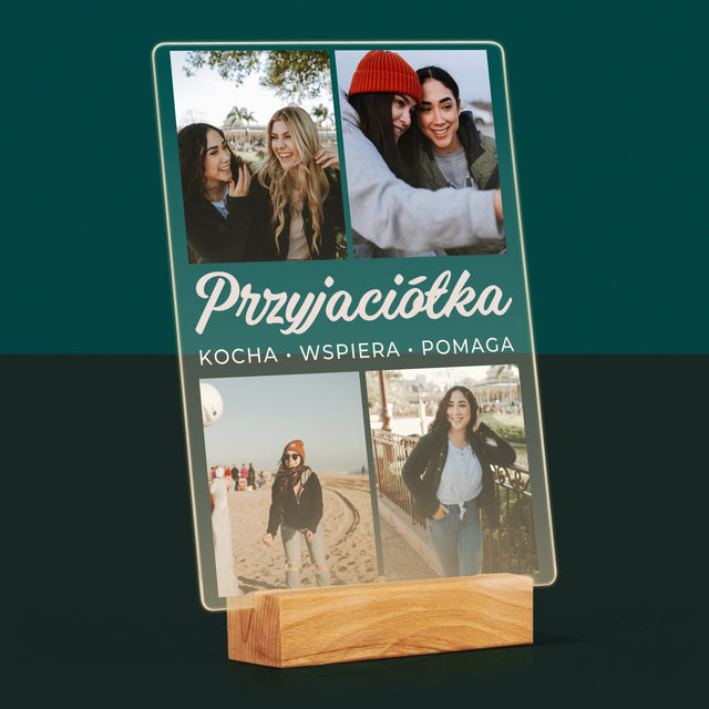 Fotokolaż: Ukochana Przyjaciółka - Wydruk Na Szkle Akrylowym