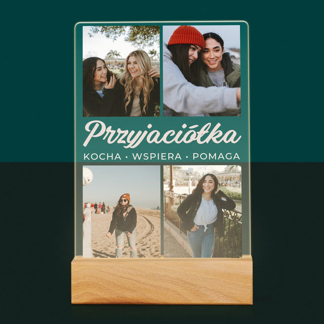 Fotokolaż: Ukochana Przyjaciółka - Wydruk Na Szkle Akrylowym
