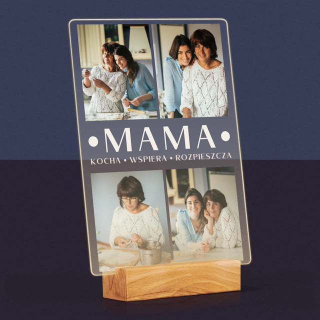 Fotokolaż: Kochana Mama - Wydruk Na Szkle Akrylowym