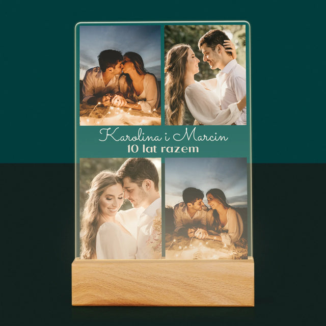 Fotokolaż: Zdjęcia Na Rocznicę - Wydruk Na Szkle Akrylowym