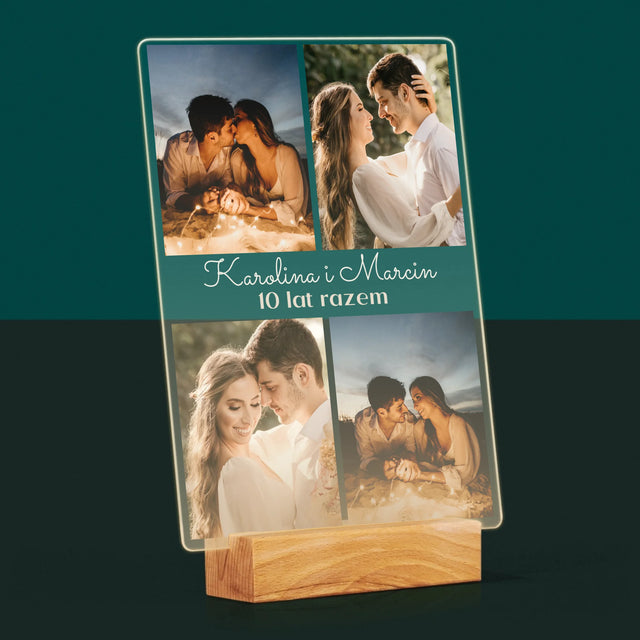 Fotokolaż: Zdjęcia Na Rocznicę - Wydruk Na Szkle Akrylowym