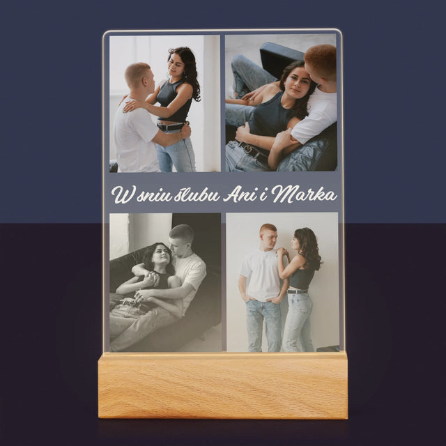 Fotokolaż: Zdjęcia Dla Pary Młodej - Wydruk Na Szkle Akrylowym