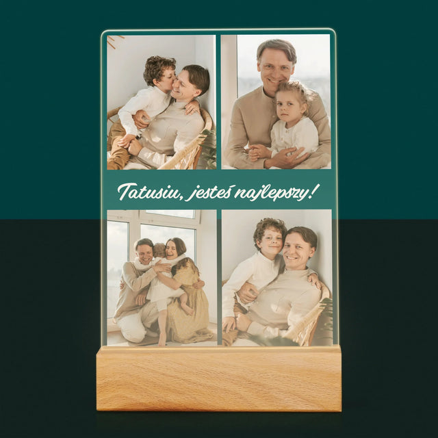 Fotokolaż: Zdjęcia Dla Taty - Wydruk Na Szkle Akrylowym