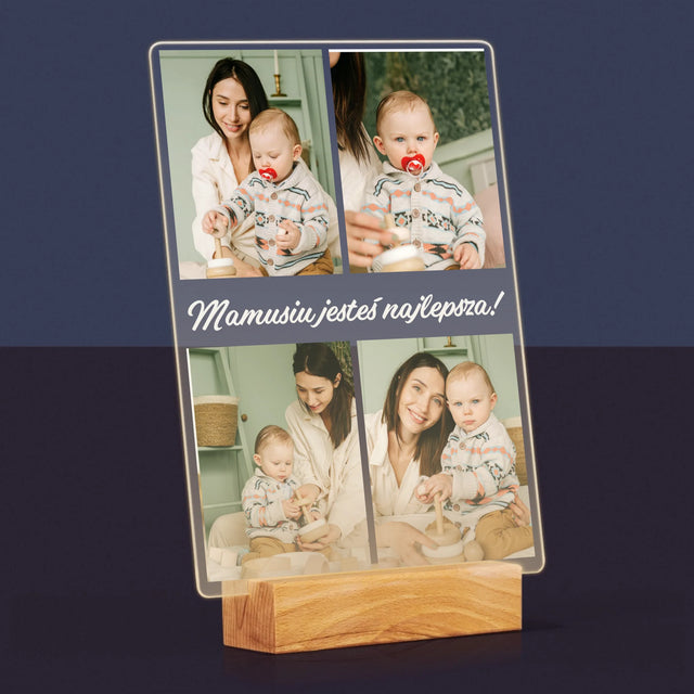 Fotokolaż: Zdjęcia Dla Mamy - Wydruk Na Szkle Akrylowym