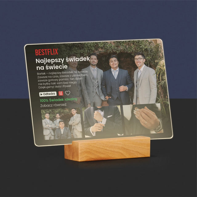 Fotokolaż: Plakat Netflix Dla Świadka - Wydruk Na Szkle Akrylowym