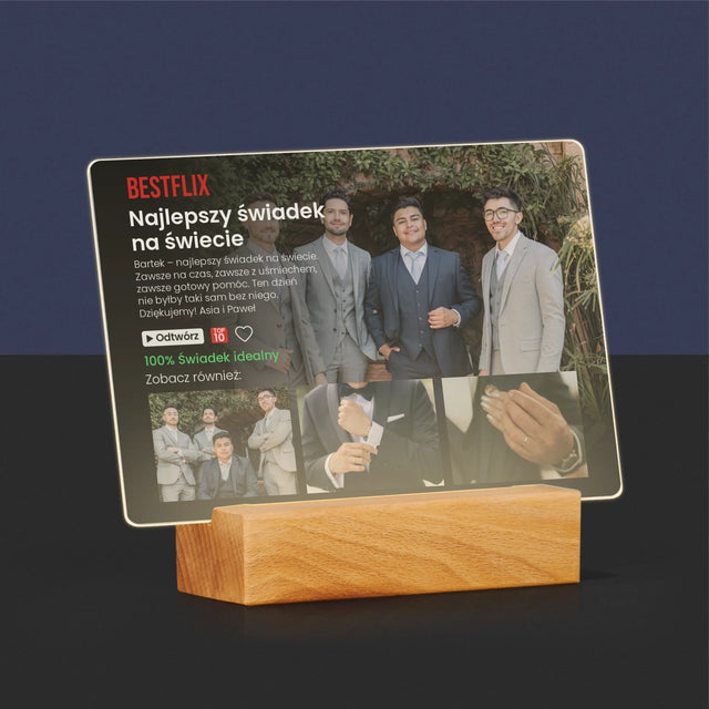 Fotokolaż: Plakat Netflix Dla Świadka - Wydruk Na Szkle Akrylowym