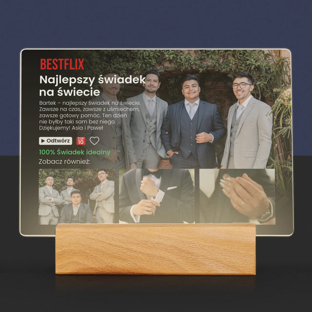 Fotokolaż: Plakat Netflix Dla Świadka - Wydruk Na Szkle Akrylowym