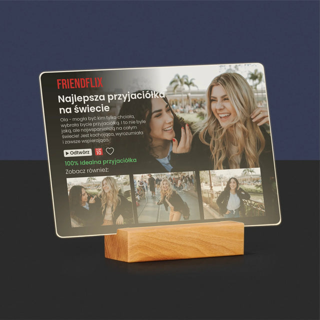 Fotokolaż: Plakat Netflix Dla Przyjaciółki - Wydruk Na Szkle Akrylowym