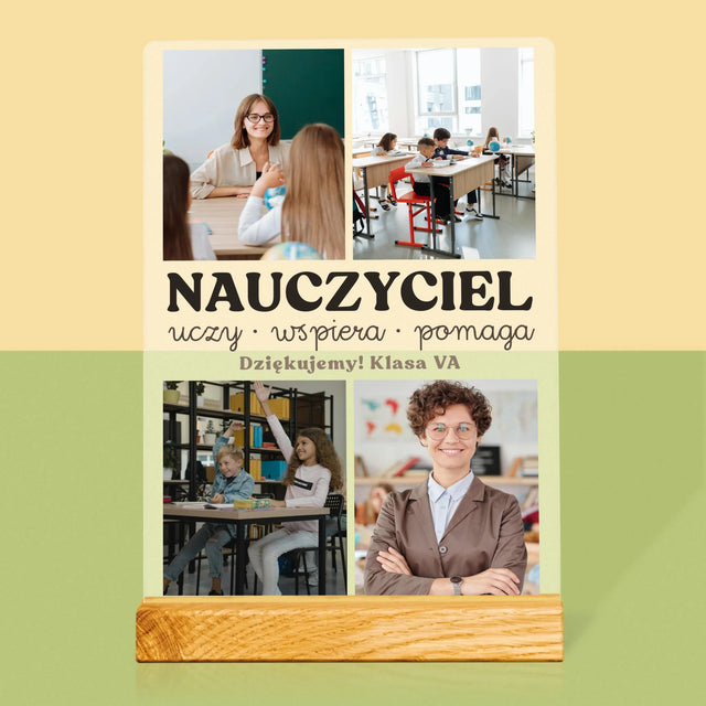 Fotokolaż: Wspaniały Nauczyciel - Wydruk Na Szkle Akrylowym