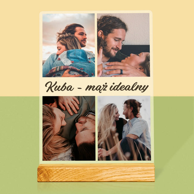 Fotokolaż: Zdjęcia Dla Męża - Wydruk Na Szkle Akrylowym