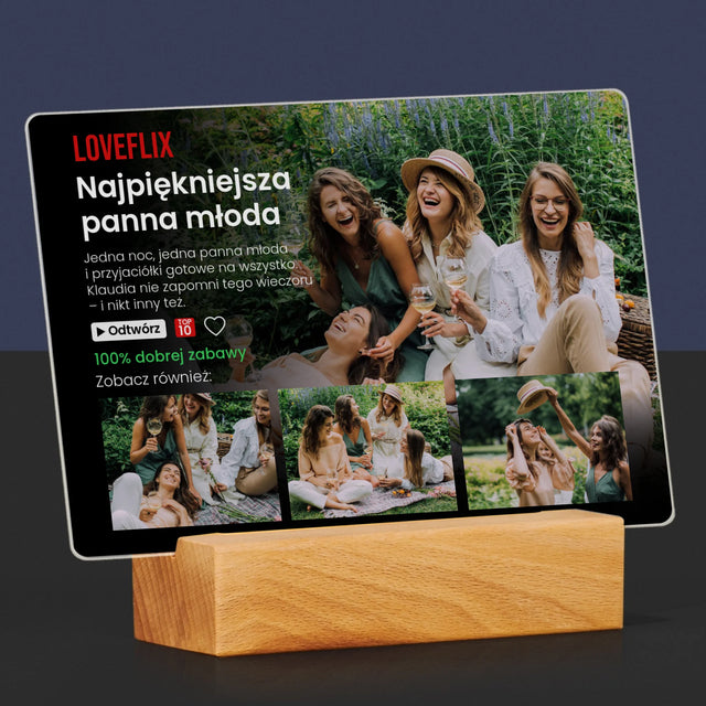 Fotokolaż: Plakat Netflix Wieczór Panieński - Wydruk Na Szkle Akrylowym