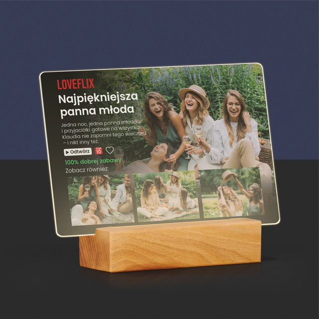 Fotokolaż: Plakat Netflix Wieczór Panieński - Wydruk Na Szkle Akrylowym