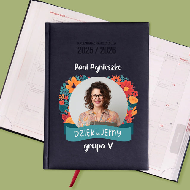 Zdjęcie i Podpis: Podziękowania Dla Przedszkolanki - Personalizowany Kalendarz Nauczyciela