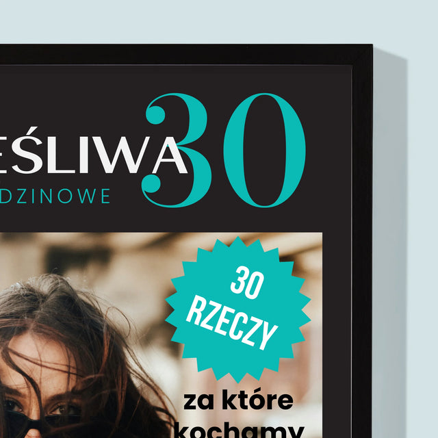 Okładka Magazynu: Szczęśliwa 30 - Wydruk Obramowany