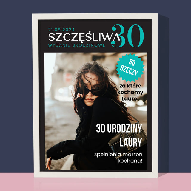 Okładka Magazynu: Szczęśliwa 30 - Wydruk Obramowany