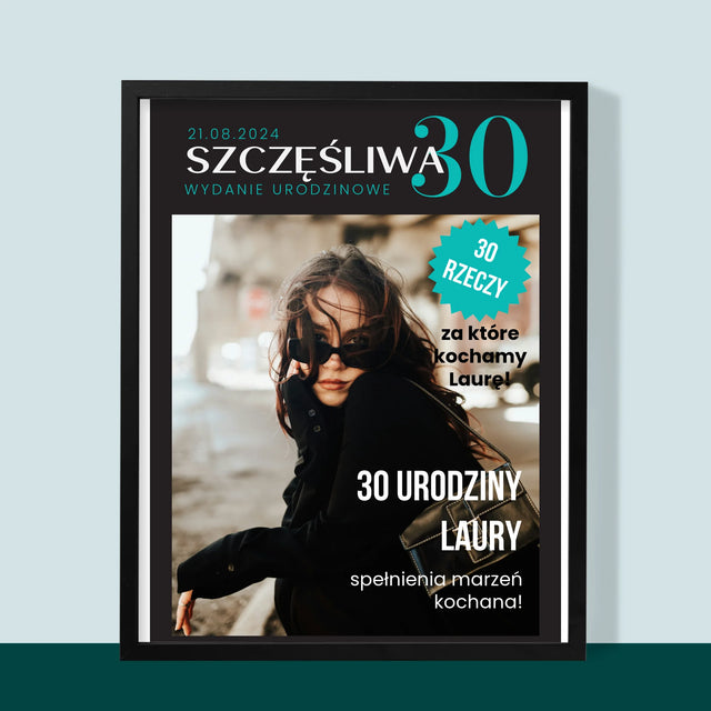 Okładka Magazynu: Szczęśliwa 30 - Wydruk Obramowany