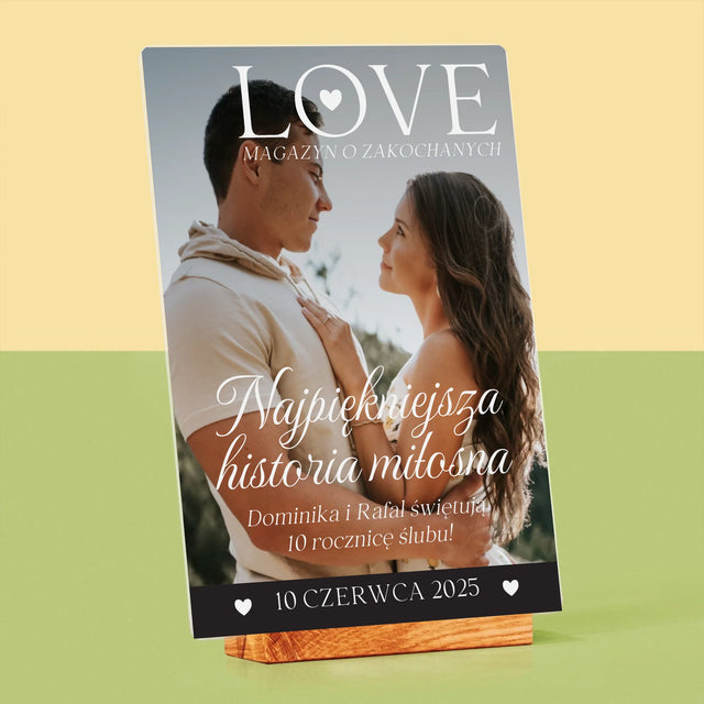 Okładka Magazynu: Love Dla Zakochanych - Wydruk Na Szkle Akrylowym
