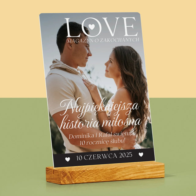 Okładka Magazynu: Love Dla Zakochanych - Wydruk Na Szkle Akrylowym
