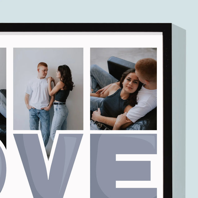 Fotokolaż: Love Imiona - Wydruk Obramowany