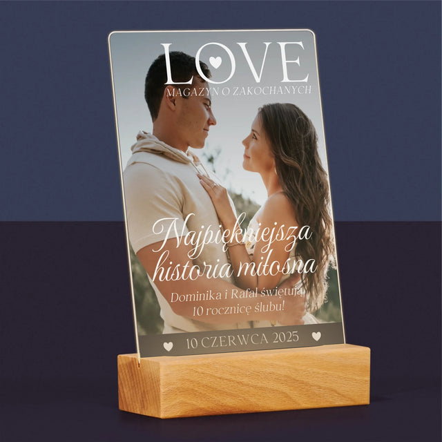 Okładka Magazynu: Love Dla Zakochanych - Wydruk Na Szkle Akrylowym