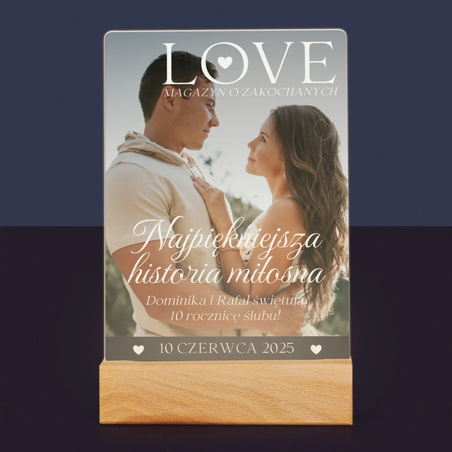Okładka Magazynu: Love Dla Zakochanych - Wydruk Na Szkle Akrylowym