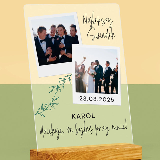 Fotokolaż: Najlepszy Świadek Polaroidy - Wydruk Na Szkle Akrylowym