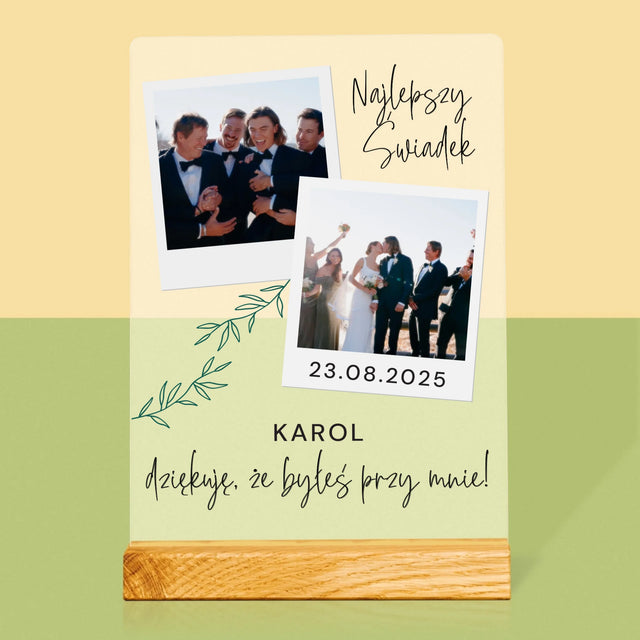 Fotokolaż: Najlepszy Świadek Polaroidy - Wydruk Na Szkle Akrylowym