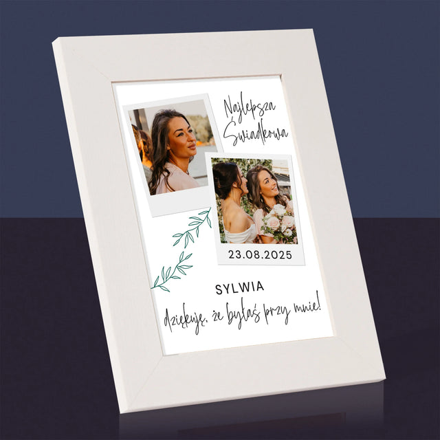 Fotokolaż: Najlepsza Świadkowa Polaroidy - Ramka Na Zdjęcie