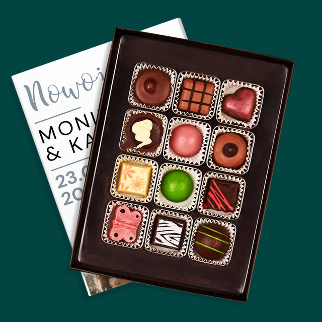 Fotokolaż: Nowożeńcy - Personalizowane Praliny