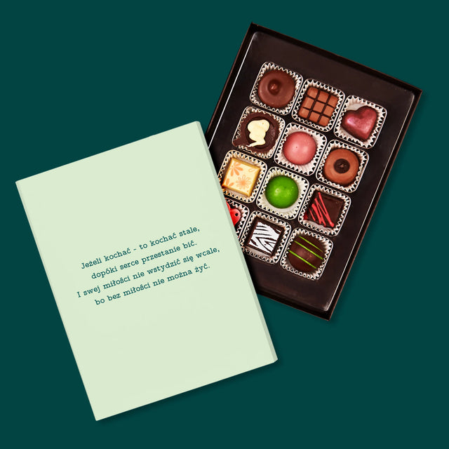 Zdjęcie i Podpis: Ślubna Pocztówka - Personalizowane Praliny