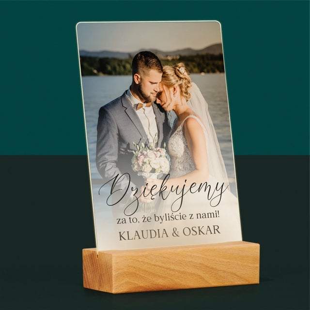 Zdjęcie i Podpis: Dziękujemy, Że Byliście z Nami - Wydruk Na Szkle Akrylowym