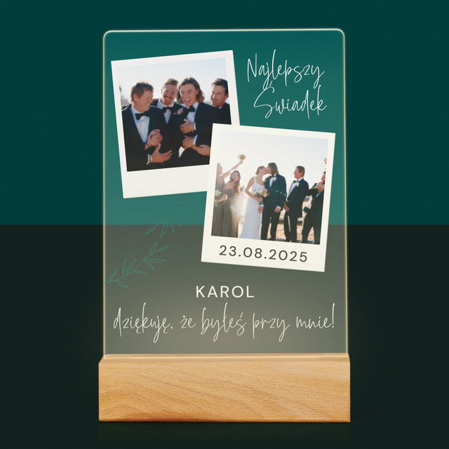 Fotokolaż: Najlepszy Świadek Polaroidy - Wydruk Na Szkle Akrylowym